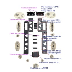 Zadel voor Dualtron Thunder, Ultra, Victor DT2 DT3 Achilleus Compact scooter Minimotors - 6  