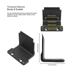 Modifizierte, verdickte Kotflügel-Antikollisionsblende aus Aluminium für Dualtron Thunder, Victor, Achilles, DT3 Minimotors - 14