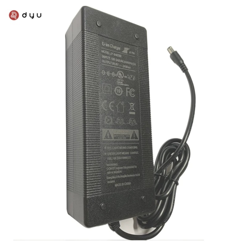 DYU 48V charger with 54.6V 2A output for DYU electric bikes and JETSON Ebike.  - 1  