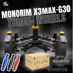 Monorim X3 sprednje vzmetenje z dvema kolesoma za Ninebot Max G30 & podobni skuterji – Nadomestni del & blazilec Monorim - 8 Kom