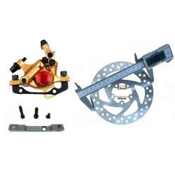 Gold xTech complete brake kit for Xiaomi M365, 1S, Essential, Pro2 or M365 Pro. ZOOM xTech - 1 Gold xTech complete brake kit for