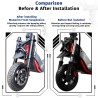 Priekine amortizacija Monorim MZ3 Plus Dual Air skirta Segway ZT3 didesnis komfortas  - 4  