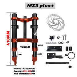 Przednie zawieszenie Monorim MZ3 Plus Dual Air do Segway ZT3 poprawa komfortu jazdy  - 10  