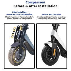 Monorim MN2 front suspension for KQi2 Pro, comfort and stability  - 6 Improves comfort, control and stability. Monorim MN2 front