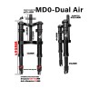 Przednie zawieszenie Monorim MD0 Dual Air Version 490mm x 165mm  - 10 
Kompatybilnosc: do konfiguracji w rozmiarze 490mm x 165mm