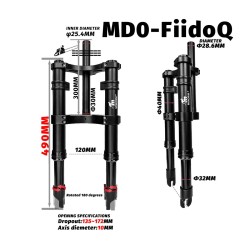Suspensao dianteira Monorim MD0-FiidoQ  - 8 
Compatibilidade: suspensao dianteira Monorim MD0-FiidoQ para Fiido Q (Q1/Q1S) e min