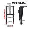 Přední odpružení Monorim ME206 Coil Spring 565mm x 206mm  - 8 Vhodnost: predni odpruzeni Monorim ME206 Coil Spring 565mm x 206mm