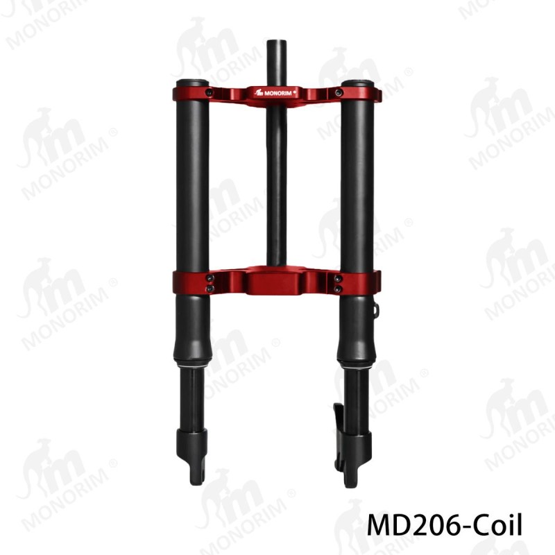 Monorim MD206 Coil Spring framfjadring 490mm x 206mm  - 4 
Kompatibilitet: Monorim MD206 Coil Spring framfjadring 490mm x 206mm,