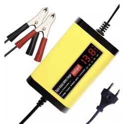 12V 2A batteriladdare för blybatterier 7Ah 12Ah 14Ah 20Ah  - 2 Huvudfunktioner

Digital LCD-skärm som visar spänning (V), ström 