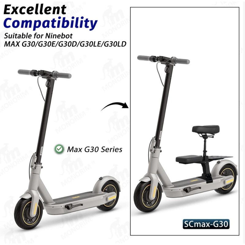 Asiento Monorim SCMAX-G30 para patinetes Segway Ninebot G30 LP D P E  - 2  