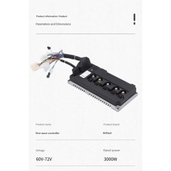Electric vehicle sinusoidal wave controller 60V-72V 3000W 80A Monorim MC80A  - 7 Sine wave electric vehicle controller 60V–72V 3