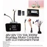 Sinusni brushless krmilnik motorja komplet 48V 84V 50A 3000W s plinom in zaslonom  - 13 Seznam izdelkov

50A krmilnik + 1 ročica