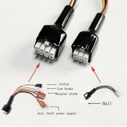 Sinusboelge brushless motorkontroller kit 48V 84V 50A 3000W med gass og display  - 16 Produktliste

50A kontroller + 1 gasshandt