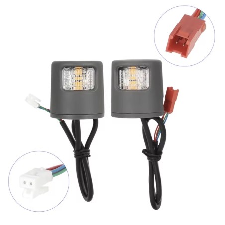 Fota LED direksion gia Xiaomi Scooter 5/5 Pro/5 Plus/5 Max i paromoio - kit asfaleias kai simansis  - 1 
Safis symvatotita: gia 