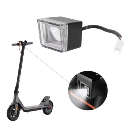 Luz dianteira para trotinete Xiaomi 4 Lite 2nd Gen – farol LED frontal de segurança  - 1 Compatibilidade certa: feita para troti