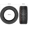 Pneumatico 85/65-6,5 tassellato per monopattino elettrico Navee N65, Kugoo G-Booster / G2 Pro o simile  - 6 
Misura 85/65-6,5 co