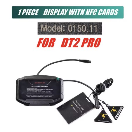-näyttö tai ohjauspaneeli AUSOM DT2 PRO -sähköpotkulautaan tai vastaavaan - malli 0150.11  - 1 Sopii 52 V AUSOM DT2 PRO -malliin