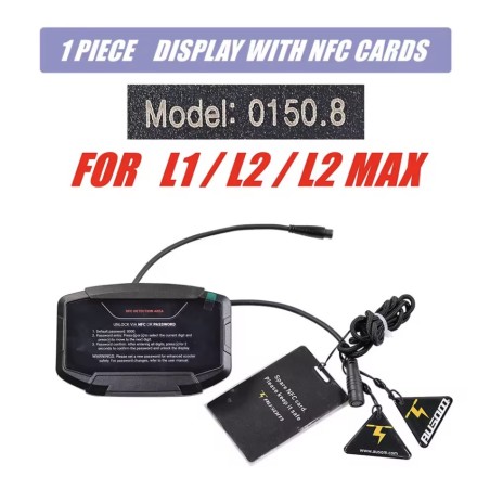 Écran ou tableau de bord 48 V pour trottinette AUSOM L1, L2, L2 MAX ou similaire, modèle 0150.8  - 1 Compatible avec les trottin