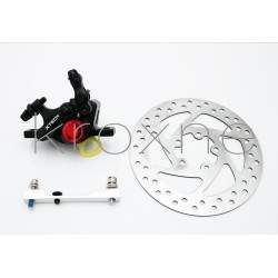 Kit freno completo pinza xTech nero per Xiaomi M365, 1S, Pro2 o M365 Pro ZOOM xTech - 1 Zoom Xtech HB100 kit installazione freno