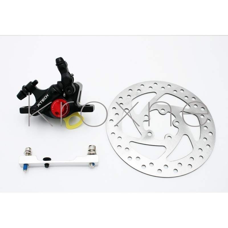 Kit freno completo pinza xTech nero per Xiaomi M365, 1S, Pro2 o M365 Pro ZOOM xTech - 1 Zoom Xtech HB100 kit installazione freno