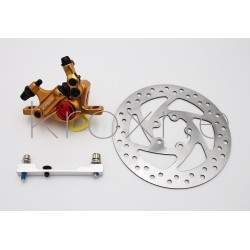 Auksinis „xTech“ stabdžių komplektas, skirtas „Xiaomi M365“, 1S, „Essential“, „Pro2“ arba „M365 Pro“. ZOOM xTech - 4 Auksinės sp