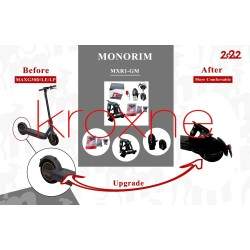 Tylne zawieszenie Monorim MXR1-GM ze wspornikiem tablicy rejestracyjnej i wysuwanym błotnikiem dla Ninebot Max Monorim - 24  


