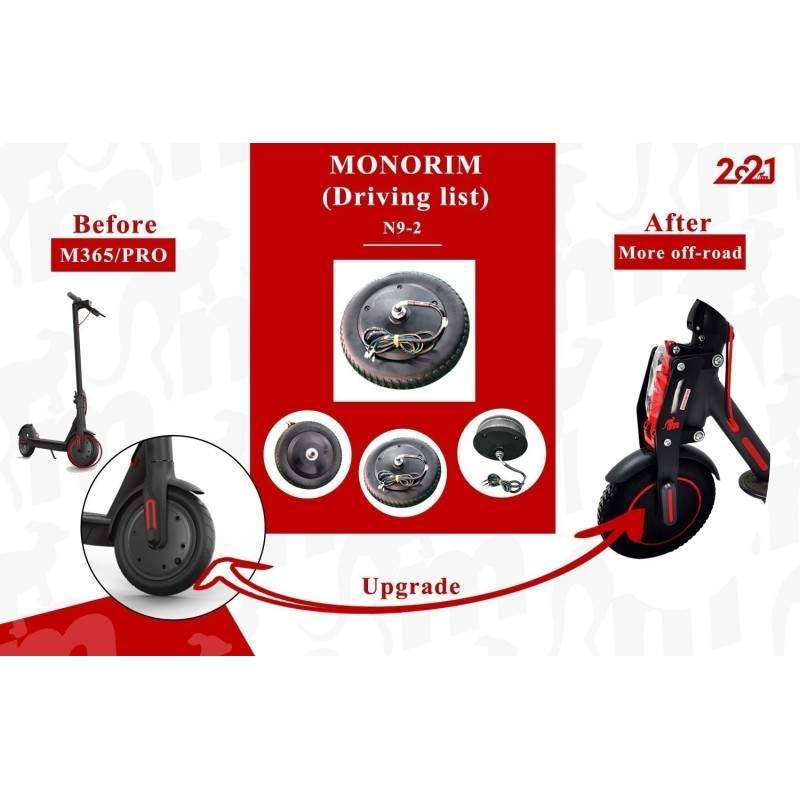 48v 500w IP65 Motor mit hohem Drehmoment für Xiaomi M365, 1s, Pro2 und M365 PRO Monorim - 1 48v 500w IP67 Motor mit hohem Drehmo