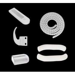 Kit di protezioni in silicone più copricavi e gancio per borse.  - 3 Kit di protezioni in silicone più copricavi e gancio per bo