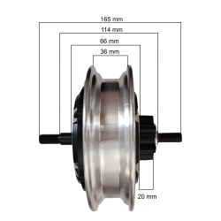 Zadniy dvyhun 48 V 500 Vt dlya Kugoo M4, Ovex Z1 plus abo inshykh modeley. adaptyvnyy zahalʹnyy dvyhun Kugoo - 2 Vstanovitʹ tsey