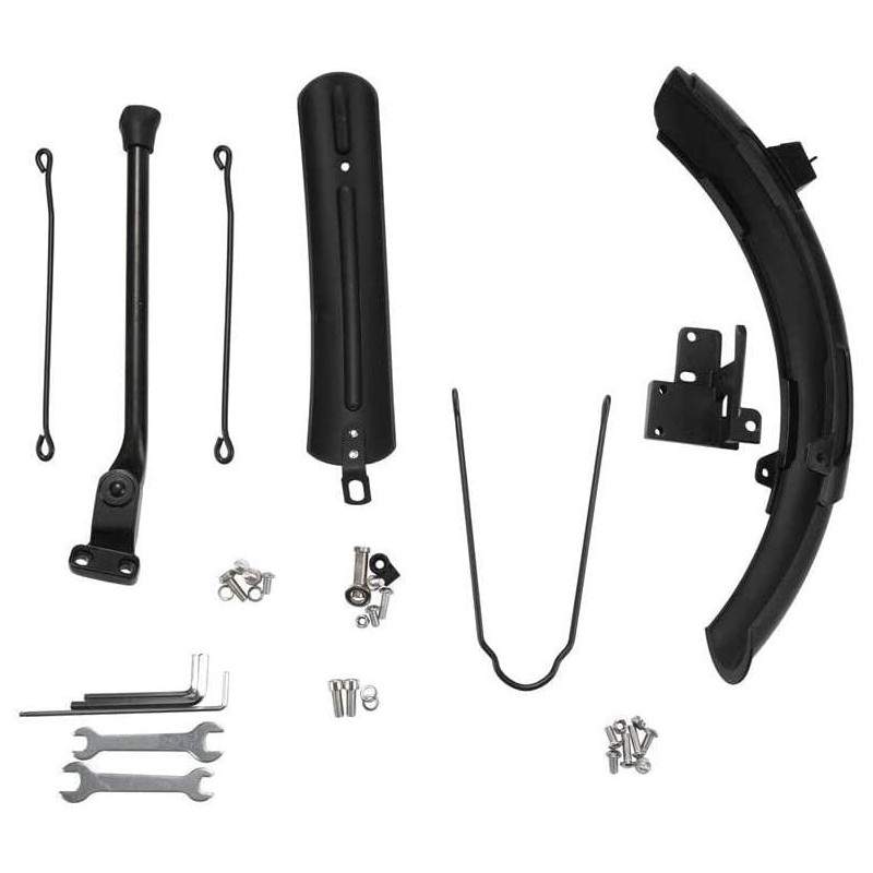Vorderes und hinteres Kotflügel-Kit mit Ständer für Xiaomi QiCycle EF1 Monorim - 1 
Komplettes Schutzblech-Kit mit Seitenständer