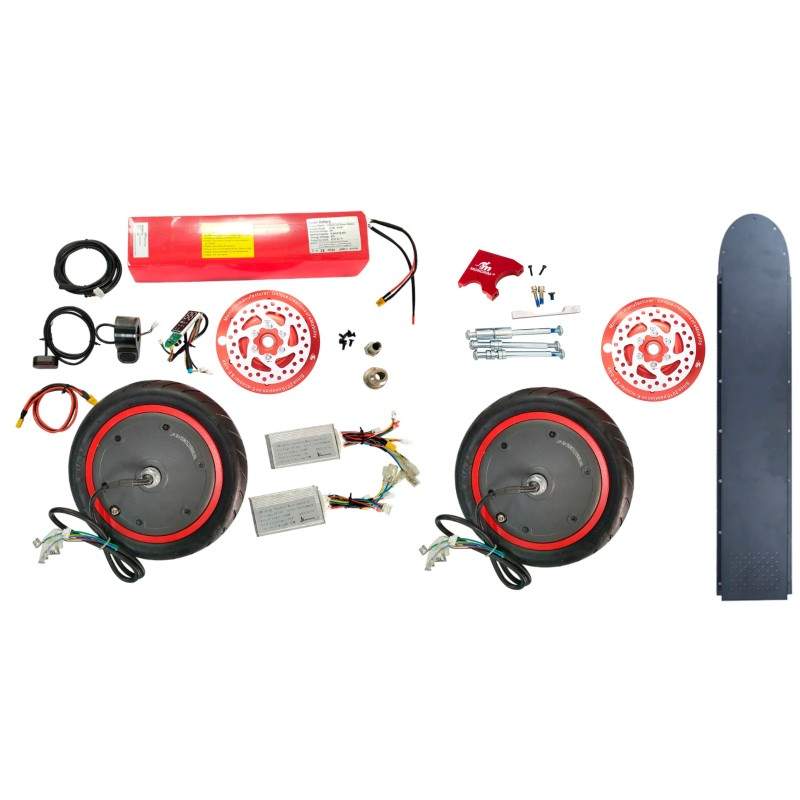 Monorim Dual32 Ultra (inclui dois motores de 350w) Monorim - 1 Bateria 36v 14400mah com 30Ah BMS
Inclui dois motores nominais de