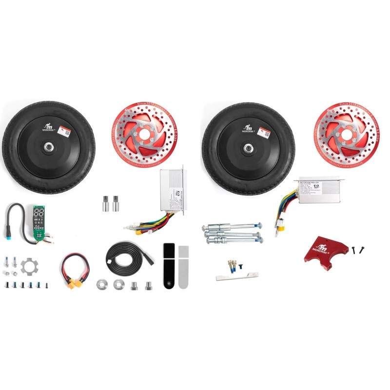 Monorim Dual52 Pro Ultra (zawiera dwa silniki o mocy 500 W) Monorim - 4 
Zawiera baterię 14400mah z 60ah BMS
Ładowarka 48v 3A
Za