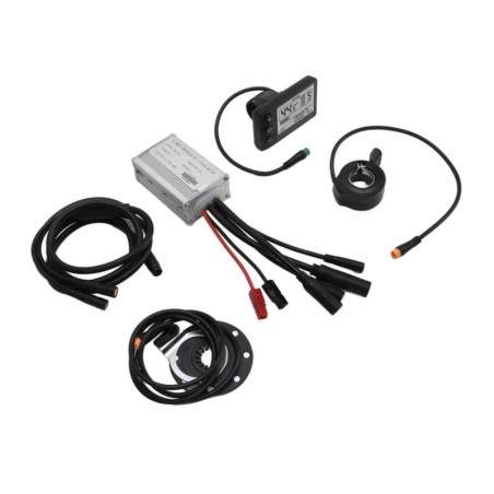 Kit completo de controlador à prova d'água para bicicleta elétrica com painel S866 na versão 36v e 48v KROXNE - 1 Kit completo d