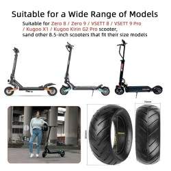 Solid Tire for Zero 8, Zero 9, Vsett 8, Vsett 9, Kugoo X1, Kirin G2 Pro 8.5x3 Electric Scooter Kukirin - 2 Solid Tire for Zero 8