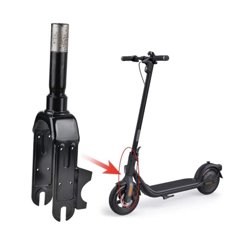 Horquilla con soporte de pinza de frenos y amortiguador para patinete eléctrico Segway F2, F2 Plus, F2 Pro o similar Segway - Ni