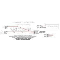 Cable de conexión conmutada para batería externa compatible con patinete, bicicleta eléctrica o similar  - 2 Cable de conexión c
