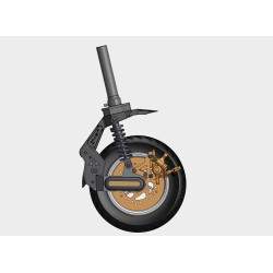 Sharkset foran med skivebrems for Ninebot Max G30E ll / G30 LE / G30D / G30LP, Segway Max G2 / G65.  - 7 Sharkset foran med skiv