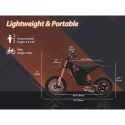 Monorim e-Moto Electric Wish007, 55 km/h, 1500 W motor, 21Ah batteri, justerbar hydraulisk fjädring Monorim - 5 Monorim e-Moto E