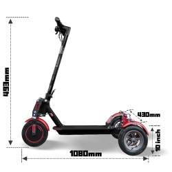 Monorim T0S Ultra x3Hjulmotor 350w batteri 7800mah hastighet 30km/s Monorim - 3 Monorim T0S Ultra x3Hjulmotor 350w batteri 7800m