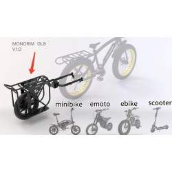 Monorim GL8 - remolque para portaequipaje, cesta para bicicleta o bicicletas eléctricas. Monorim - 1 Monorim GL8 - remolque para