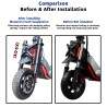 Frontfjaring Monorim-ZT3 for Segway ZT3 Pro elsparkesykkel - oppgraderingssett Monorim - 7 
Kompatibilitet: Monorim-ZT3 frontfja