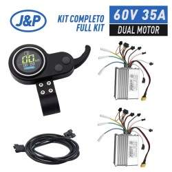 Set van twee controllers met scherm en trigger voor dubbele motorinstallatie 60v 35A (JP) KROXNE - 1  