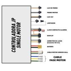 Kontroller ühe mootoriga elektrilisele tõukerattale 48v / 52v 35a JP KROXNE - 2  