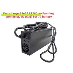 83V 5A LP-16 Quick Charger 3-Pin Connector for 72V Battery DUALTRON STORM Thunder3 Thunder2 Minimotors - 1  