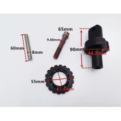 System składania Kugoo G1 Zero 10x składany uchwyt montażowy zawias zestaw naprawczy śruba Zero - 3  