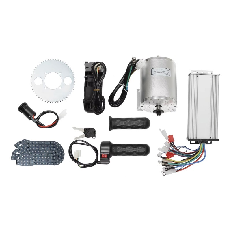 Kit de motor sem escovas (controlador, motor, acelerador) para moto 4, scooter, bicicleta ou moto DIY 48-72v 3000w KROXNE - 1  