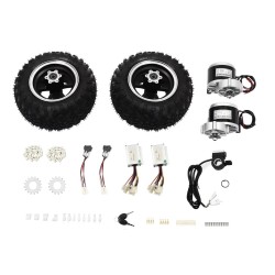 Kit metatropís DIY (2 kinitíres, elenktís kai nkázi) - Air Tires - Go Kart, Anapirikí karékla KROXNE - 1  