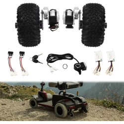 DIY Conversion Kit (2 motors, controller and throttle) - Air Tires - Go Kart, Wheelchair KROXNE - 7  