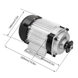Zestaw do trójkołowego roweru elektrycznego (bezszczotkowy silnik elektryczny, sterownik, przepustnica) 48 V 500 W 750 W KROXNE 