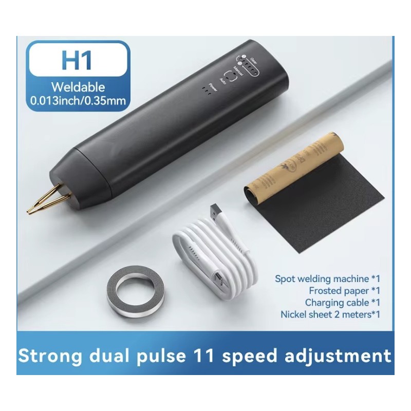 Håndholdt punktsveiser H1 med 11 og H2 med 90 justerbare moduser for litiumbatterier KROXNE - 1  